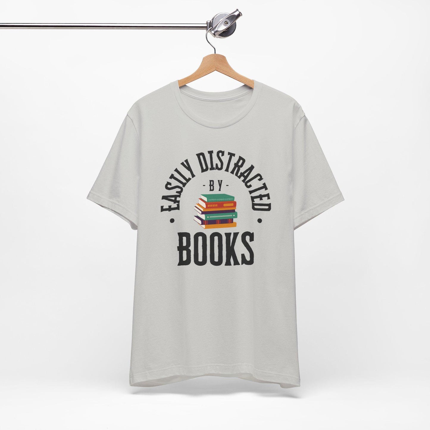 Easily Distracted by Books Graphic T-Shirt