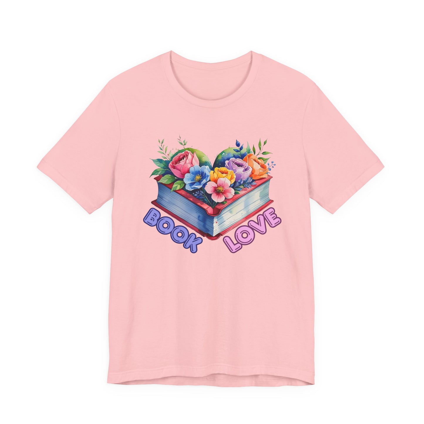 Floral Book Love Tee for Readers
