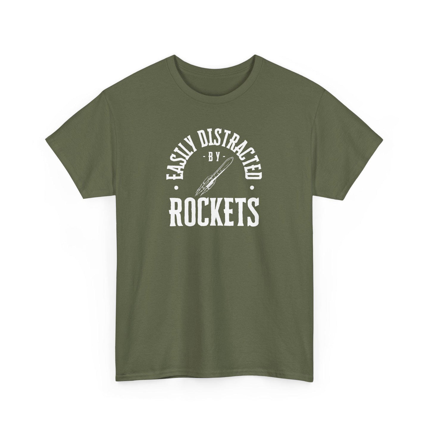 Easily Distracted By Rockets Graphic Tee