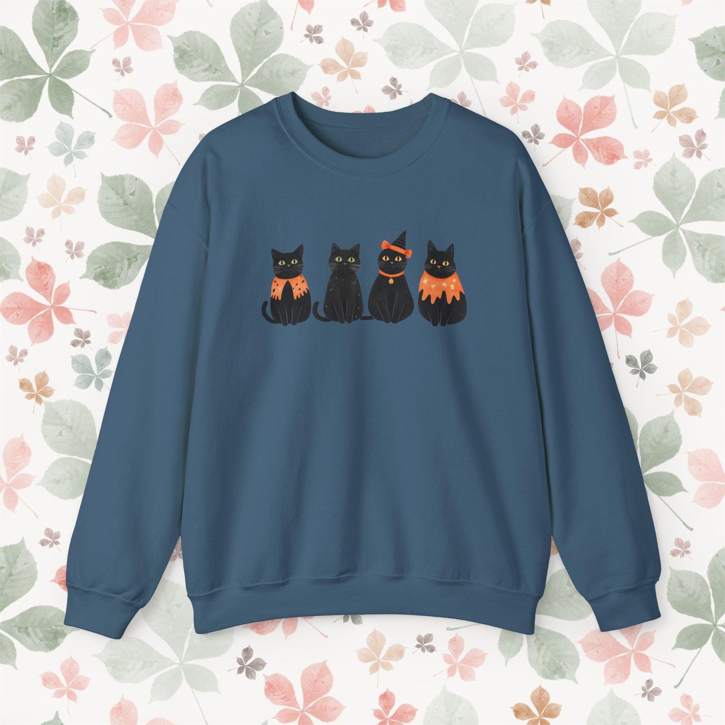 Black Cats On Halloween Sweatshirt