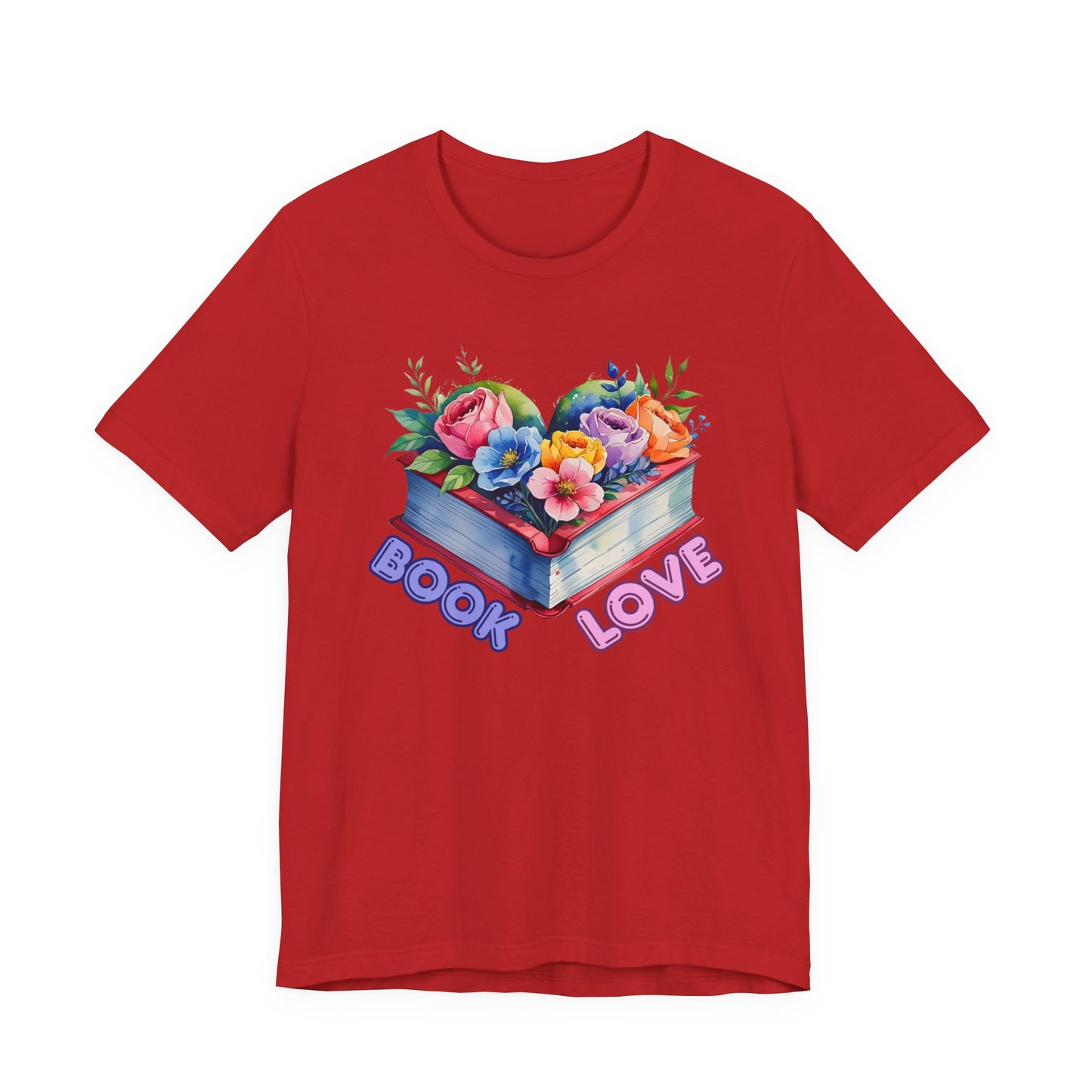 Floral Book Love Tee for Readers