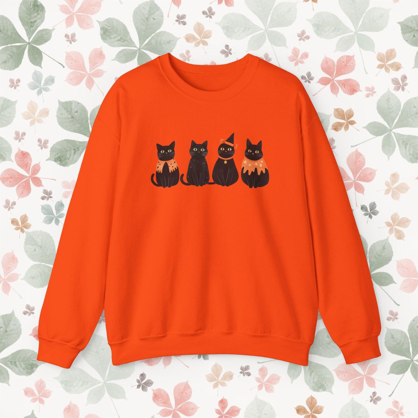 Black Cats On Halloween Sweatshirt
