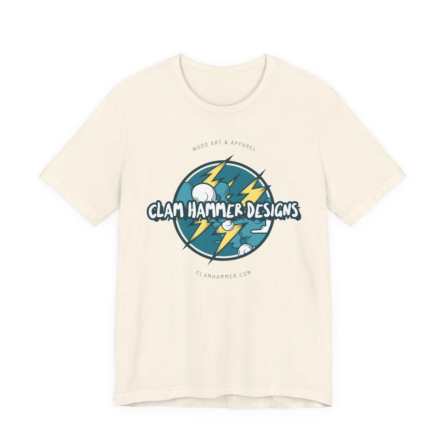 Clam Hammer Designs Official Electric Vibes Logo Tee
