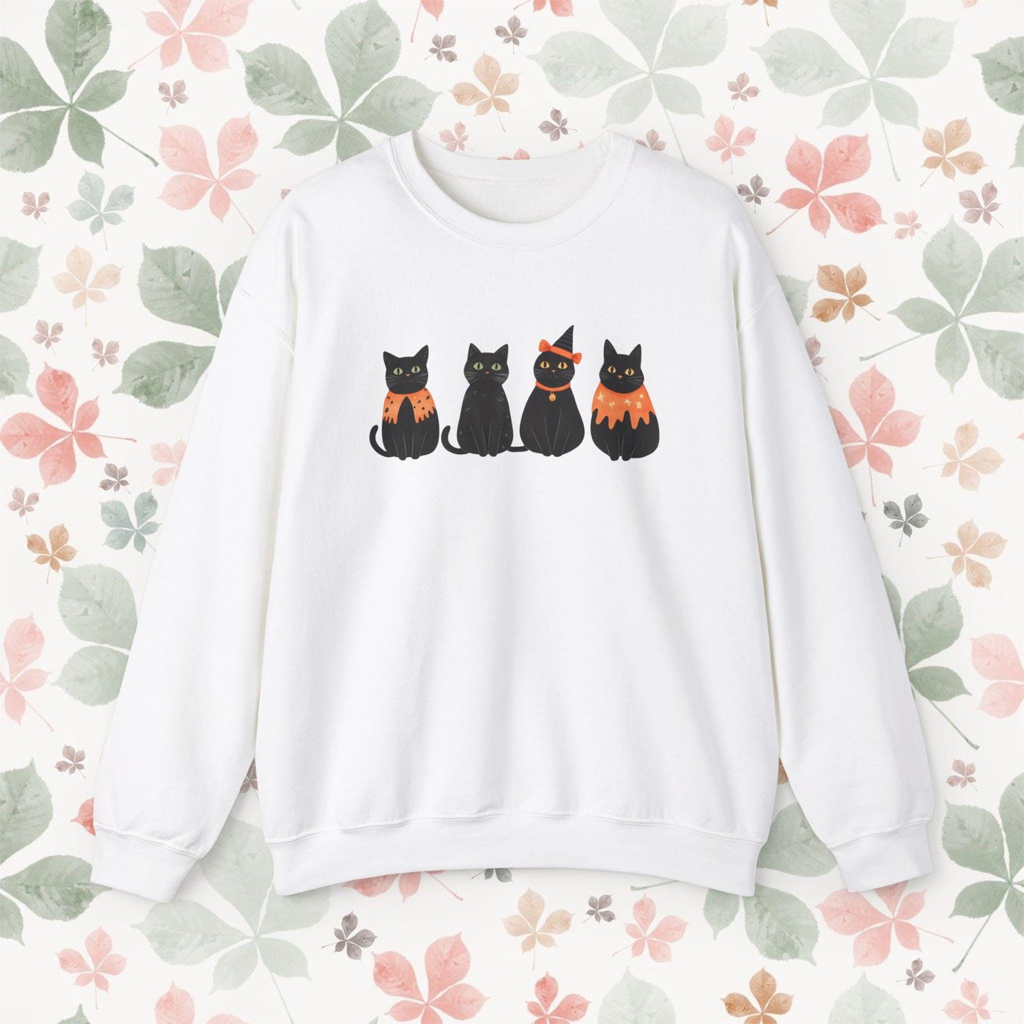 Black Cats On Halloween Sweatshirt