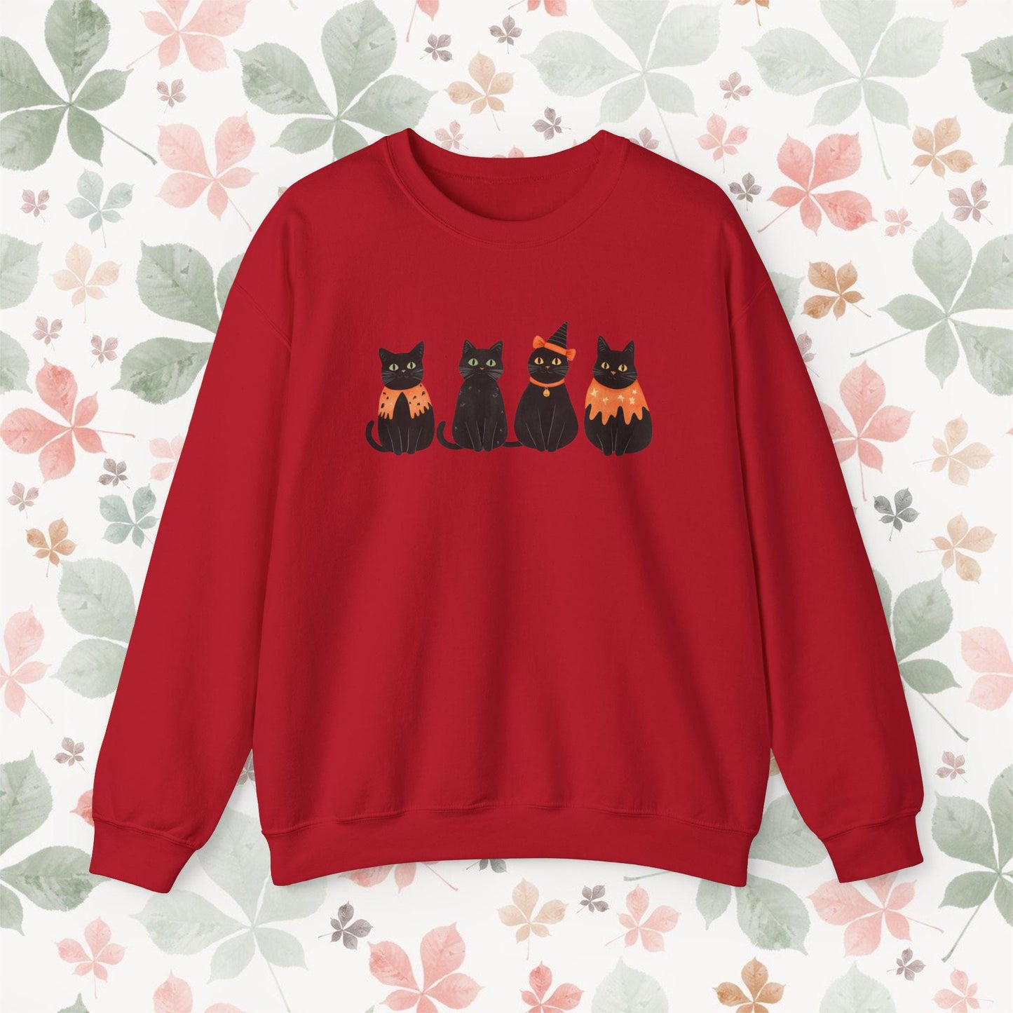 Black Cats On Halloween Sweatshirt