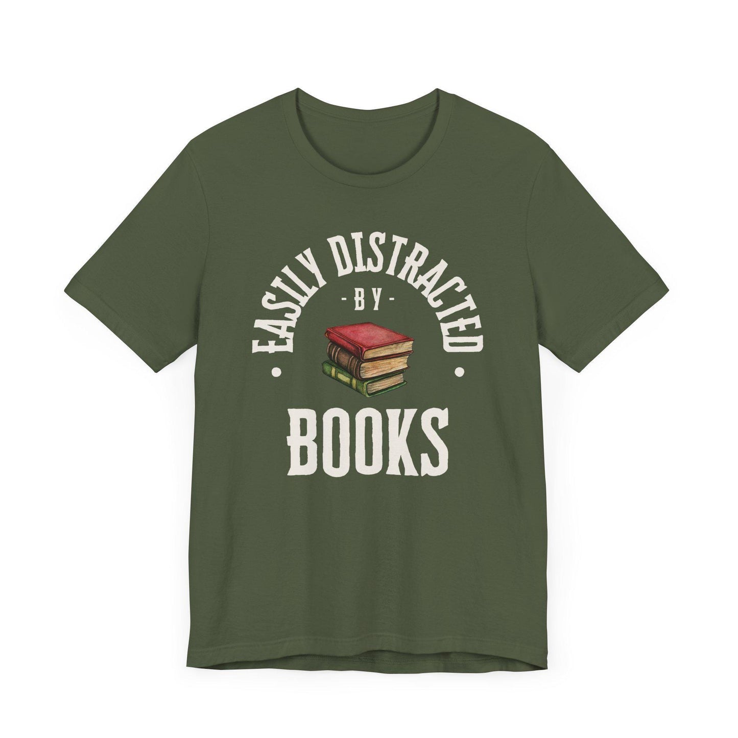 Easily Distracted by Books Graphic Shirt