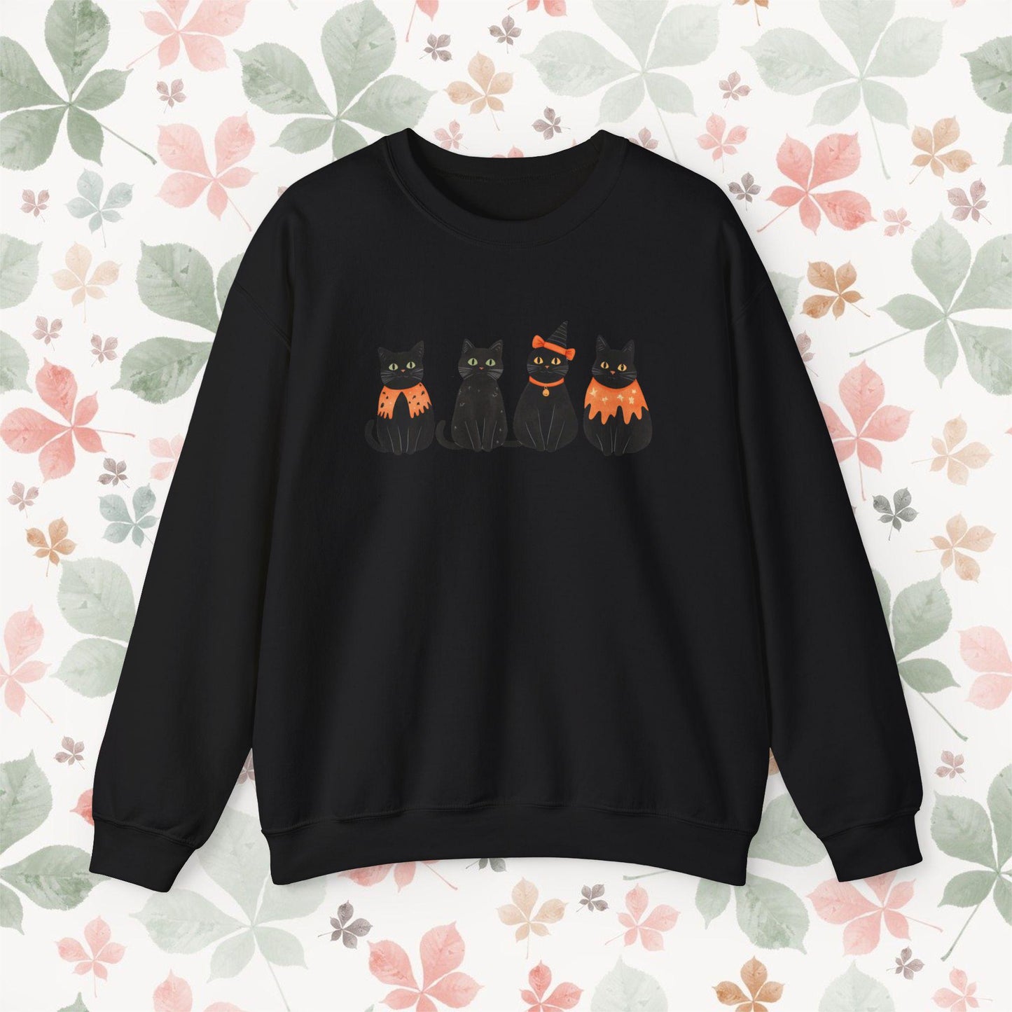 Black Cats On Halloween Sweatshirt