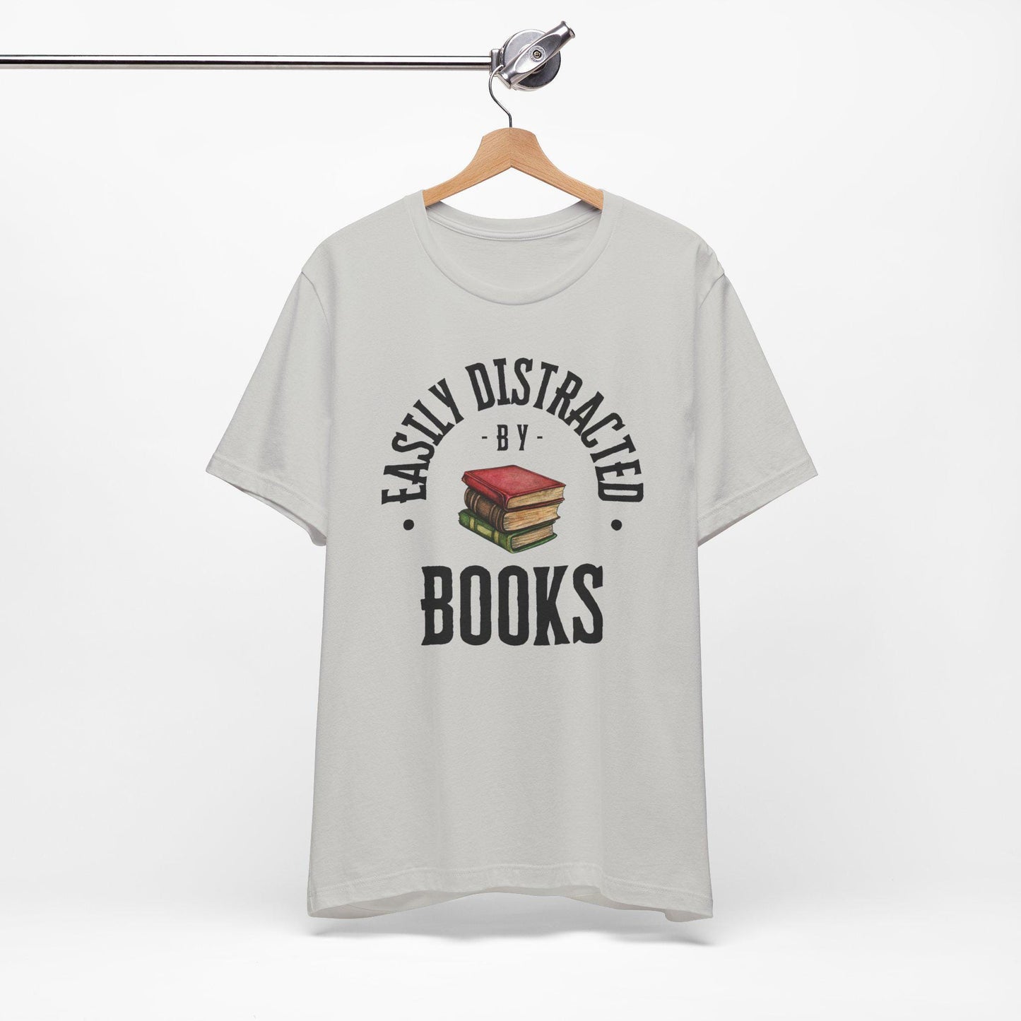 Easily Distracted by Books Graphic Shirt