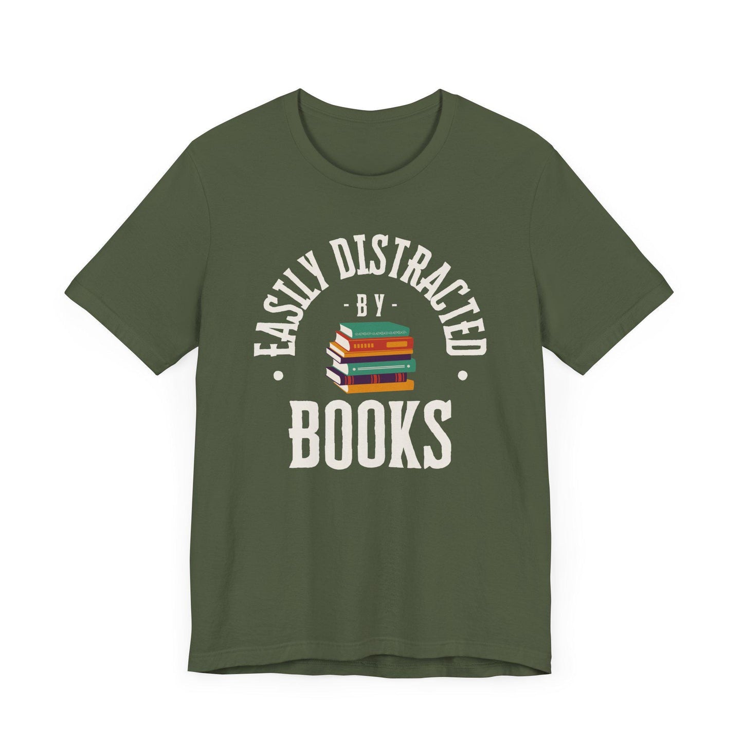 Easily Distracted by Books Graphic T-Shirt