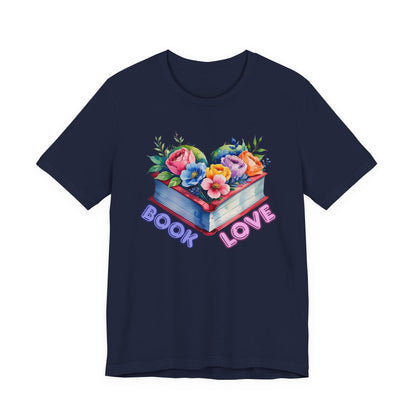 Floral Book Love Tee for Readers