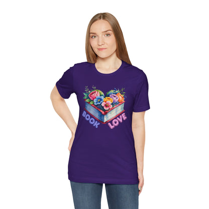 Floral Book Love Tee for Readers