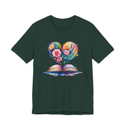 Floral Book Tee
