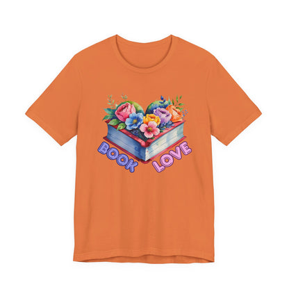Floral Book Love Tee for Readers