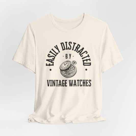 Easily Distracted by Vintage Watches Tee