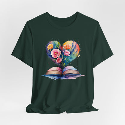 Floral Book Tee