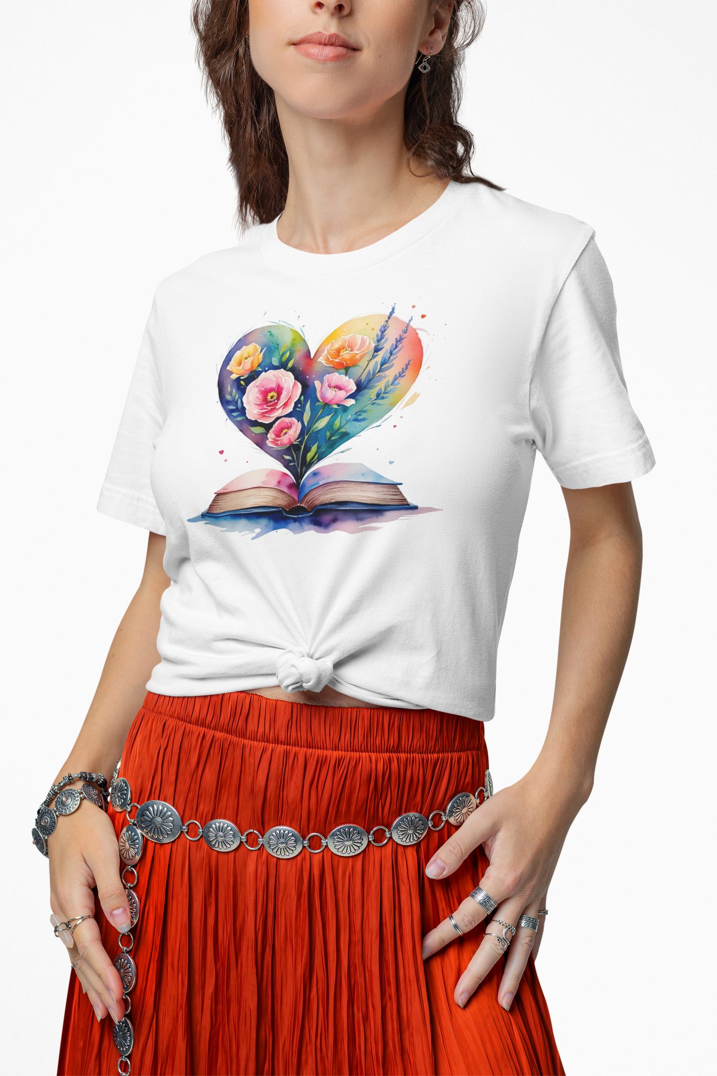 Floral Book Tee
