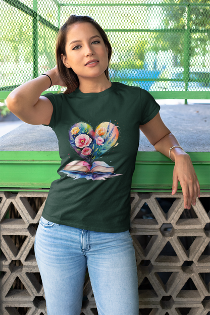 Floral Book Tee