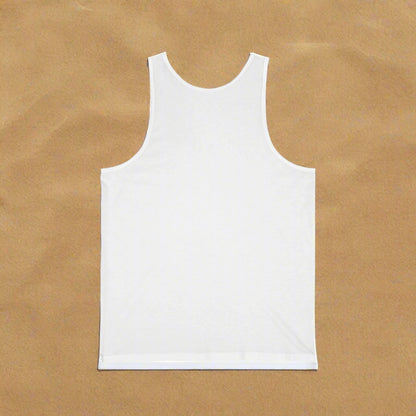White tank top on a white background