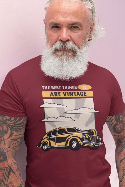 Personalized Vintage Car Heavy Cotton Tee