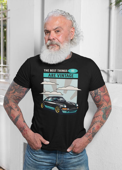 The Best Things are Vintage Personalized Car Tee