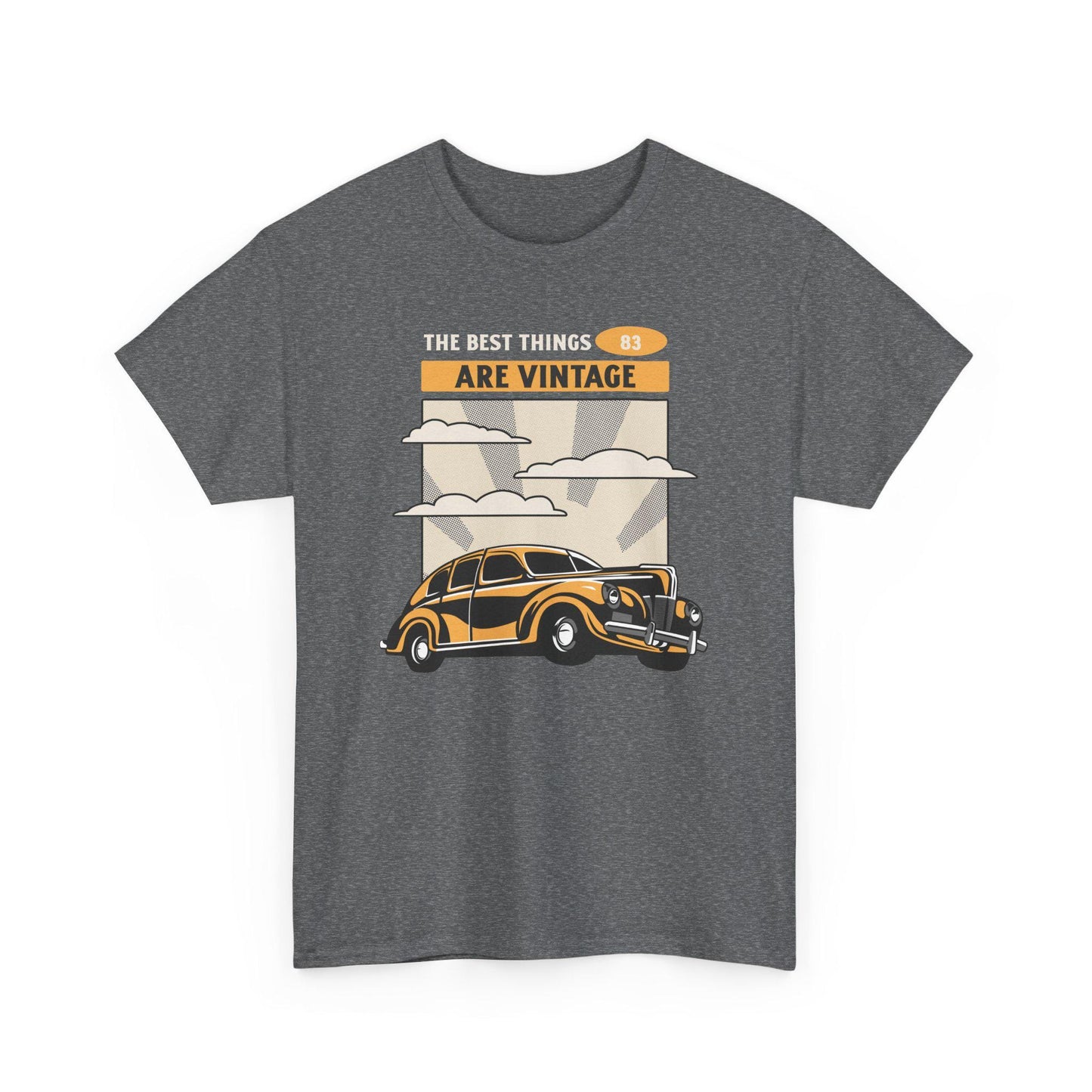 Personalized Vintage Car Heavy Cotton Tee