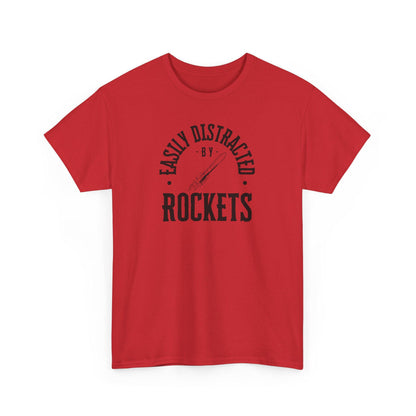 Easily Distracted By Rockets Graphic Tee
