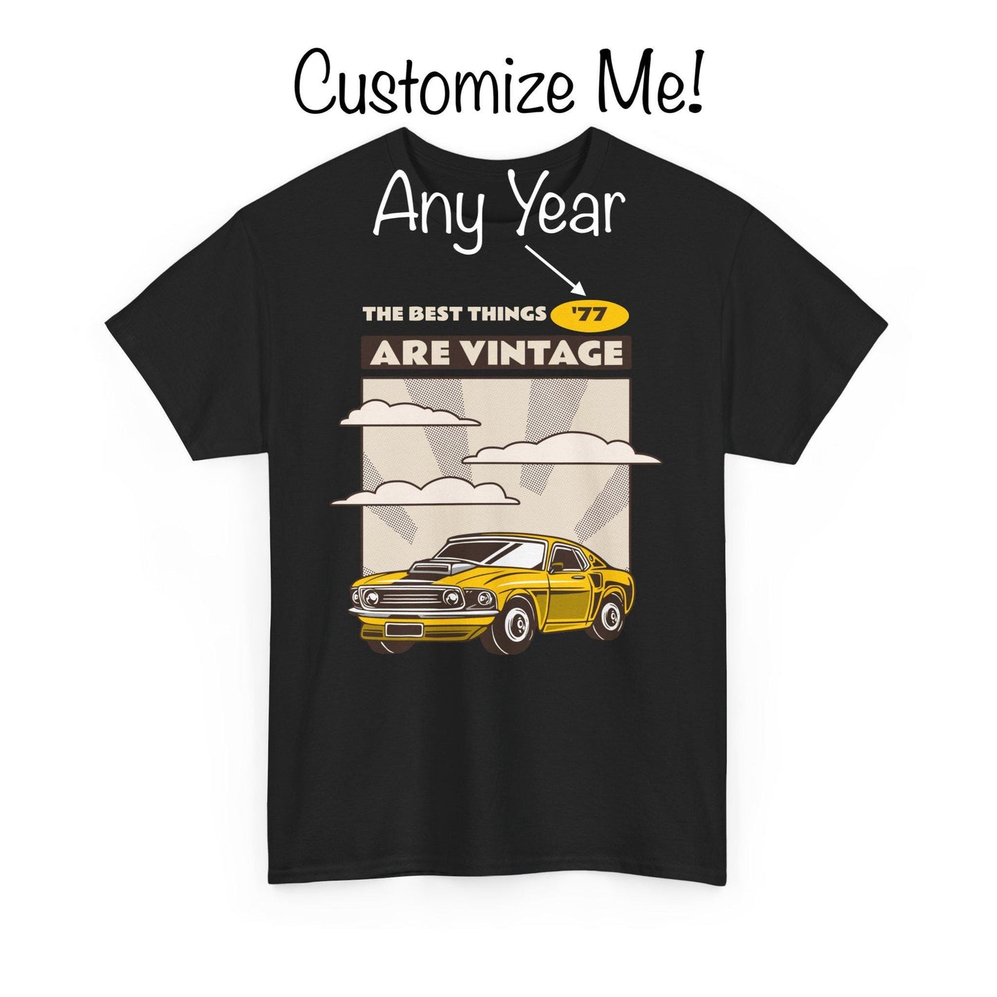 Best Things Are Vintage Personalized Tee