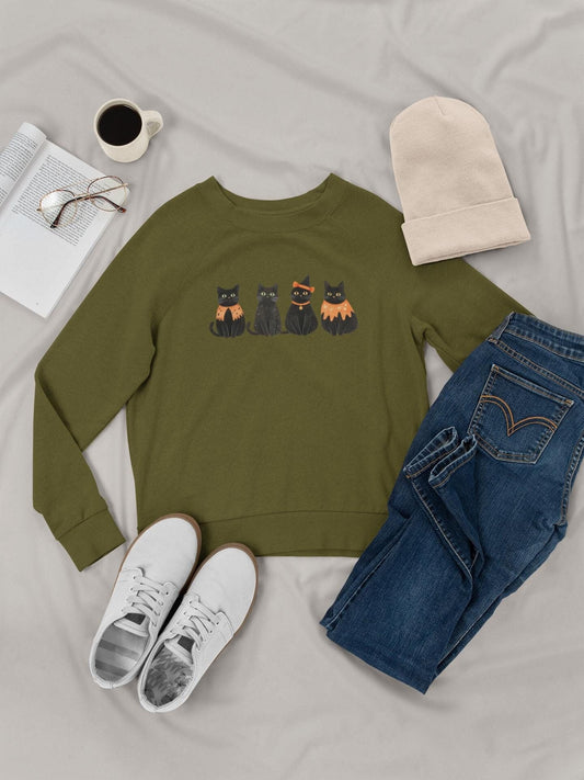 Black Cats On Halloween Sweatshirt