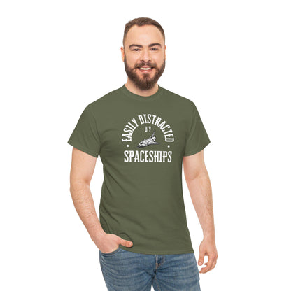 Easily Distracted By Spaceships Graphic Tee