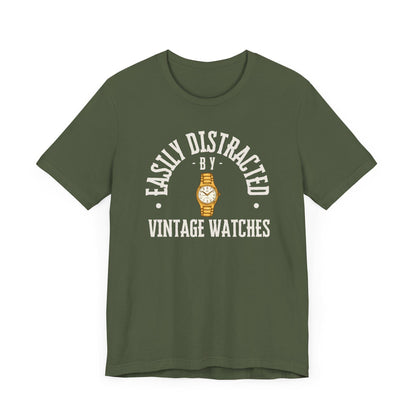 Easily Distracted by Vintage Watches Tee