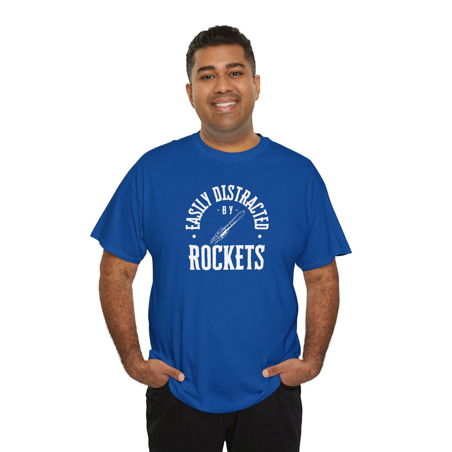 Easily Distracted By Rockets Graphic Tee