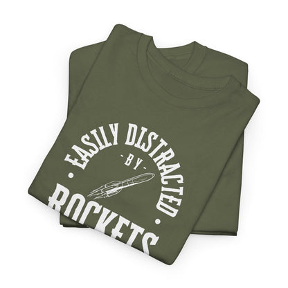 Easily Distracted By Rockets Graphic Tee