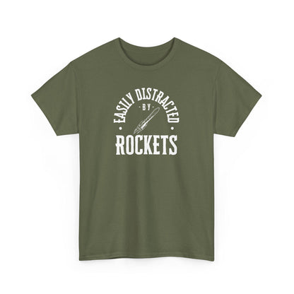 Easily Distracted By Rockets Graphic Tee