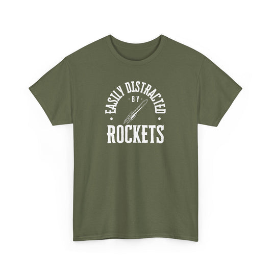Easily Distracted By Rockets Graphic Tee
