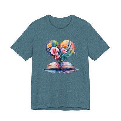 Floral Book Tee