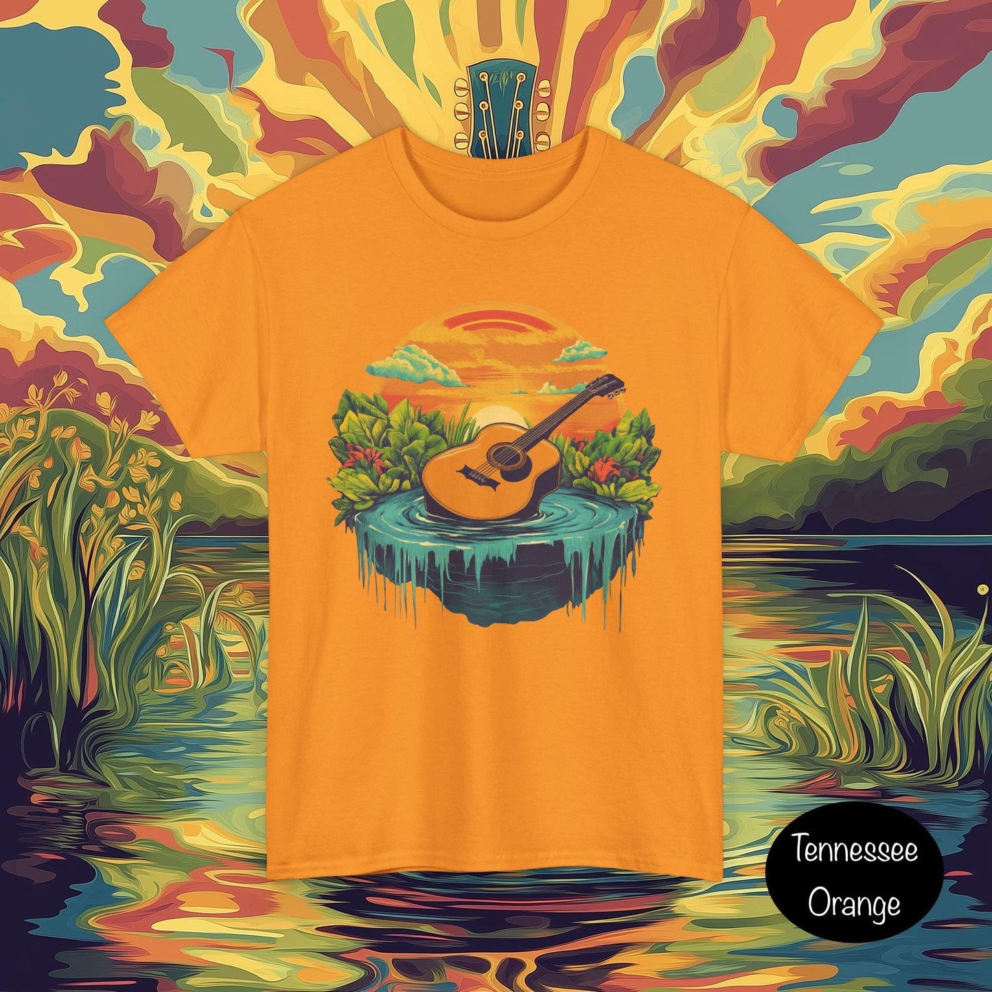 Psychedelic Guitar World Unisex Tee