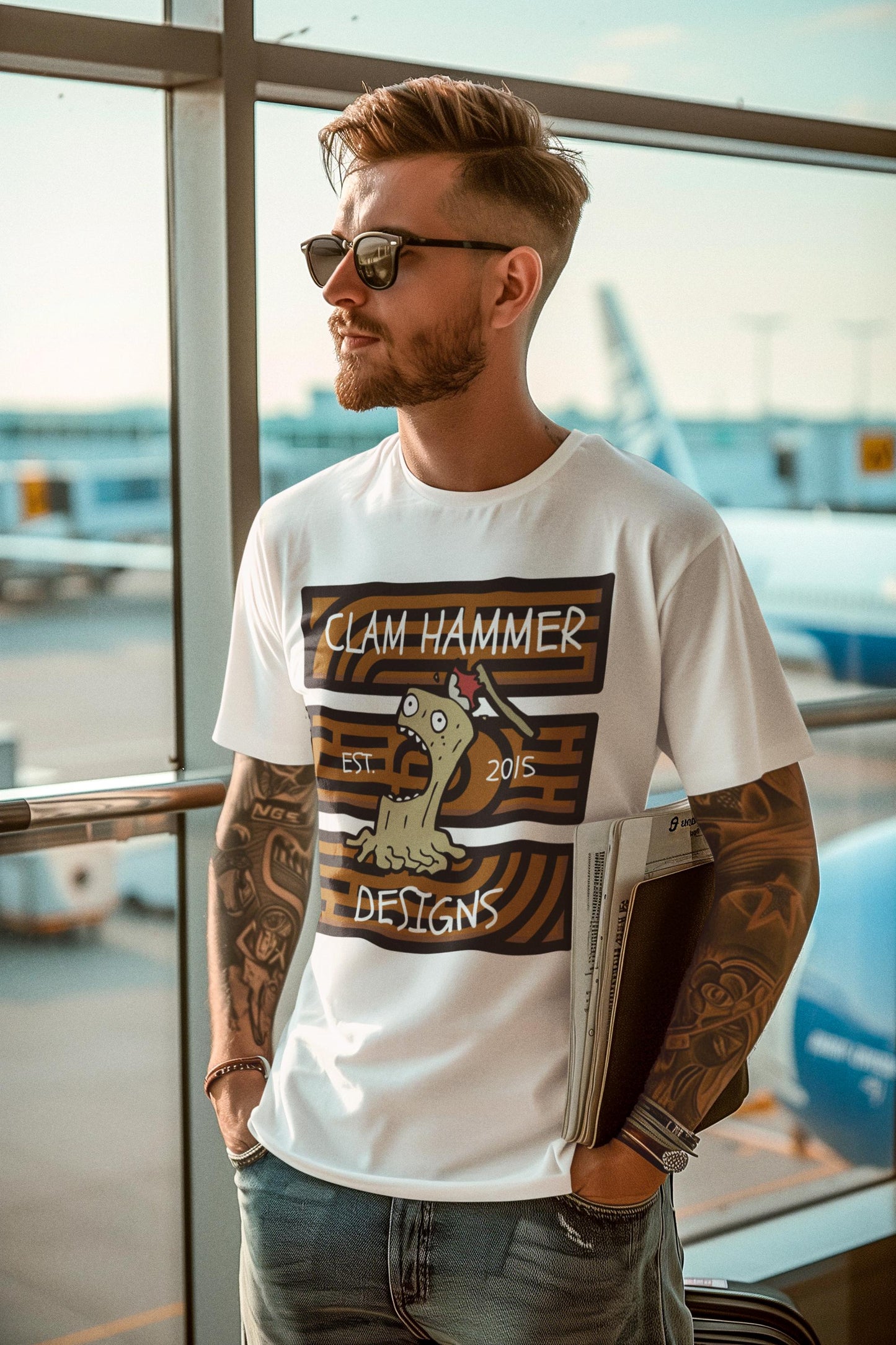 Official Clam Hammer Designs Logo Unisex Jersey Tee