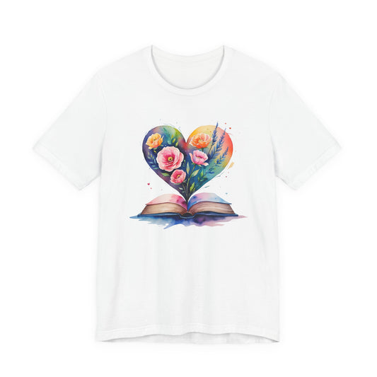 Floral Book Tee