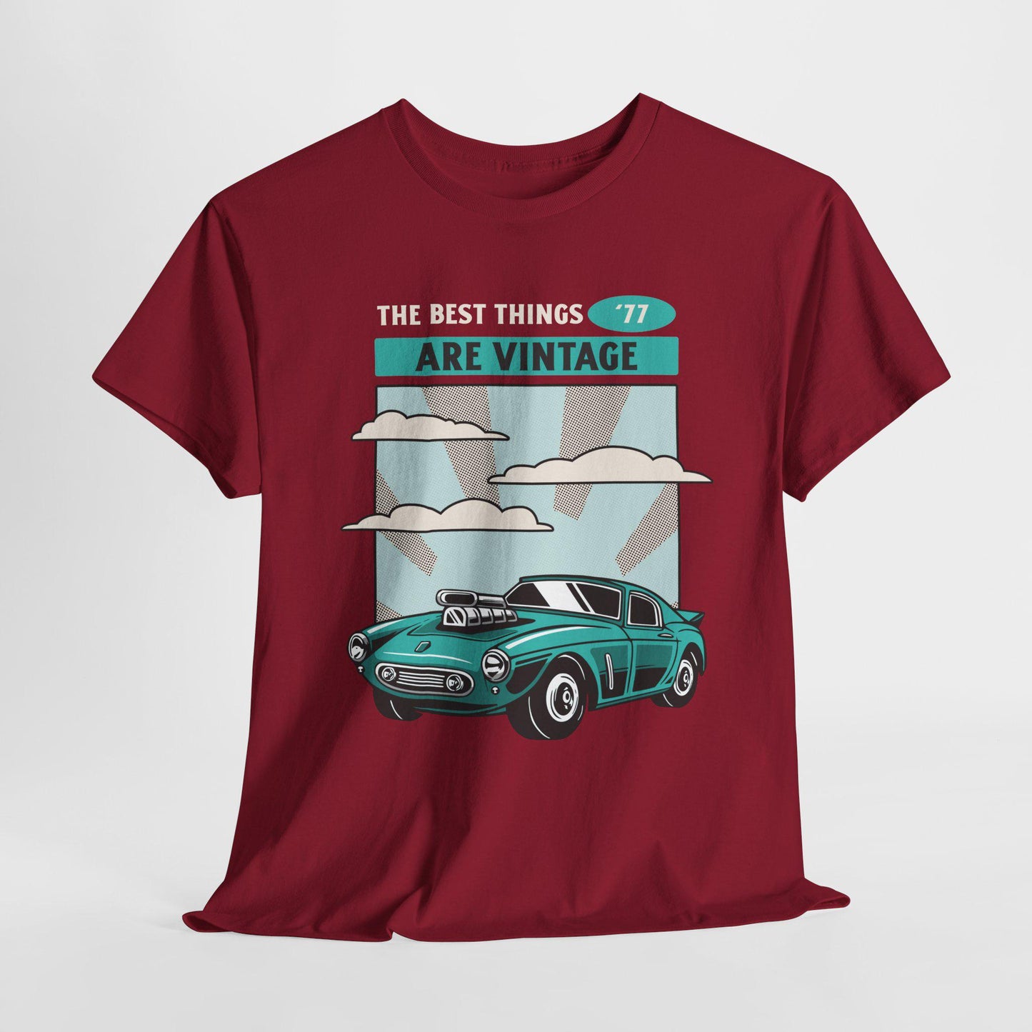 The Best Things Are Vintage Customizable Car Tee