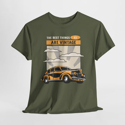 Personalized Vintage Car Heavy Cotton Tee