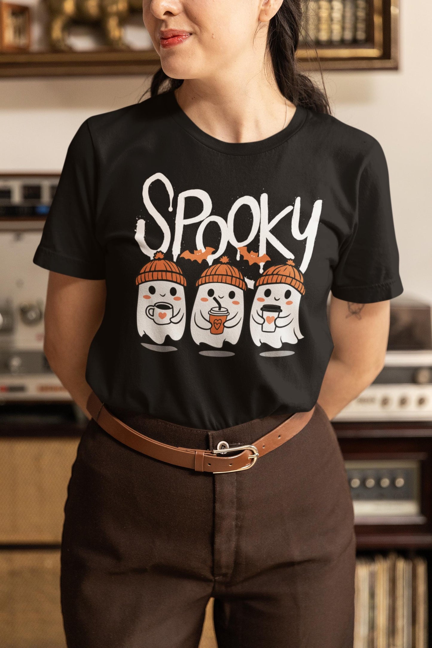 Spooky Playful Halloween Ghosts Tee