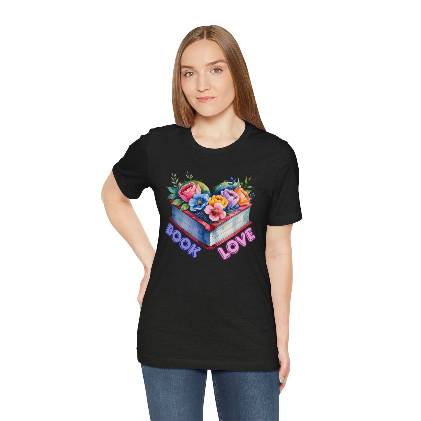 Floral Book Love Tee for Readers