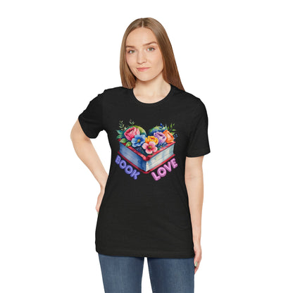 Floral Book Love Tee for Readers