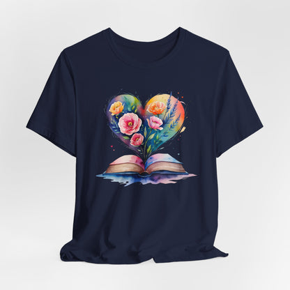 Floral Book Tee