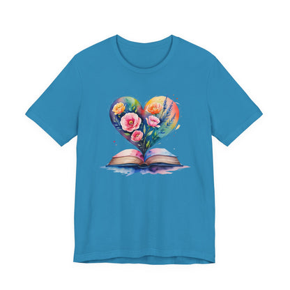 Floral Book Tee