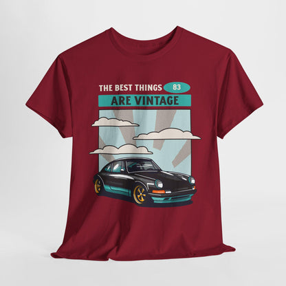 The Best Things are Vintage Personalized Car Tee