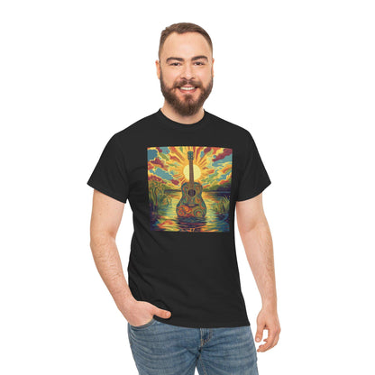 Psychedelic Guitar Unisex Tee for Music Lovers