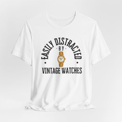 Easily Distracted by Vintage Watches Tee