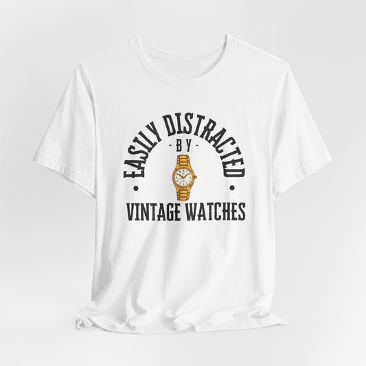 Easily Distracted by Vintage Watches Tee
