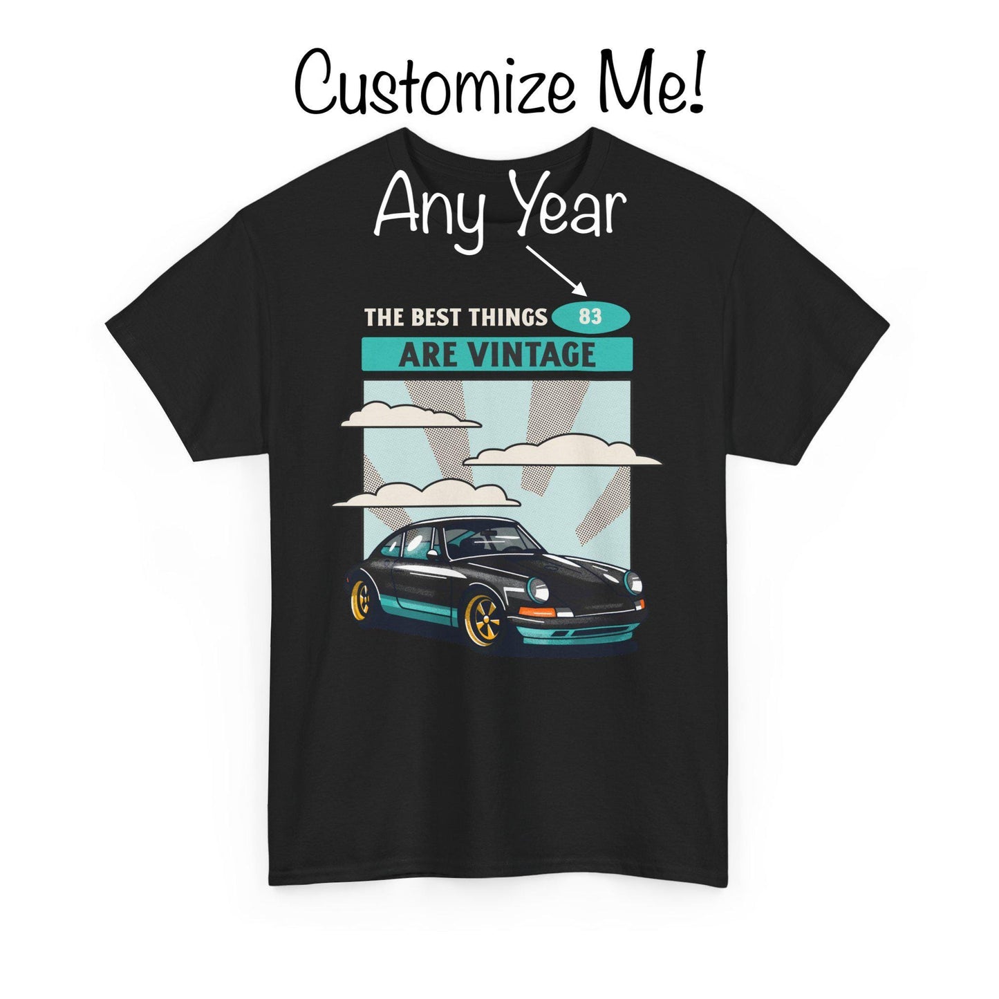 The Best Things are Vintage Personalized Car Tee